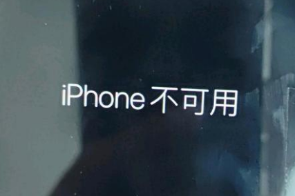 龙湖镇苹果服务网点分享锁屏界面显示“iPhone 不可用”如何解决 